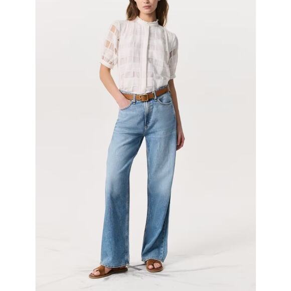 Rag & Bone Women's Audrey Featherweight Logan Wide-Leg Jeans Size 31 - Picture 14 of 14